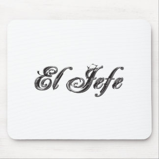 El JefeのロゴのEstiloのスタイル マウスパッド