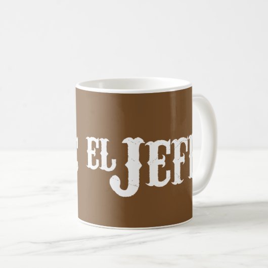 El Jefe翻訳ボス コーヒーマグカップ (正面右)
