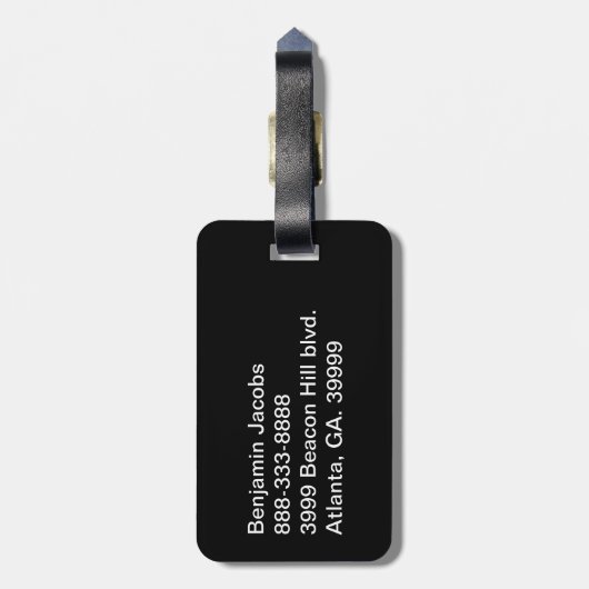 El Jefe翻訳ボス ラゲッジタグ (裏面縦)