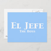 El Jefe ボスのギフト ポストカード (正面/裏面)