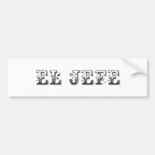 El Jefe "ボス"の物 バンパーステッカー