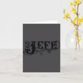 El Jefe The Boss In Spanish Funny Mexican Quote  カード (黄色い花)