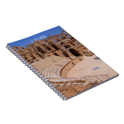 El Jemのローマの剣闘士の円形競技場はチュニジアを台無しにします ノートブック (右側)