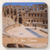 El Jem Gladiator Colosseum Tunisia Travel Souvenir コースター (正面)