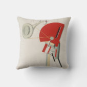 El Lissitzky - Announcer, 1923 Lissitzky 絵を描's クッション (裏面)