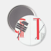 El Lissitzky - 「For the voice」へのアートイラストレーション マグネット (正面/裏面)