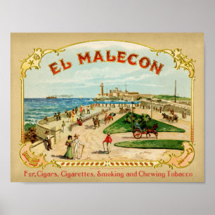 El Macedon Vintage Cigar Box ポスター