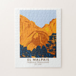  El Malpais National Monument New Mexico Vintage ジグソーパズル