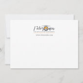 El Malpais, New Mexico Landscape Photo Card カード (裏面)