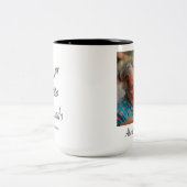 El Mejor Abuelito del Mundo – 写真カスタムと名前 ツートーンマグカップ (中央)