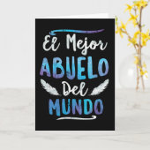 El Mejor Abuelo Del Mundo Grandpaの父の日 カード (黄色い花)