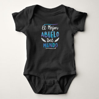 El Mejor Abuelo Del Mundo Grandpaの父の日 ベビーボディスーツ