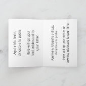 El mejor equipo, papá y yo. カード (内部)