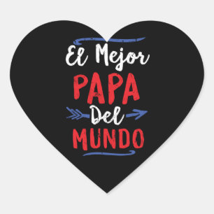 El Mejor Papa Del Mundo Dadの父の日 ハートシール