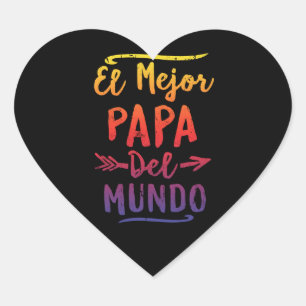 El Mejor Papa Del Mundo Dadの父の日 ハートシール