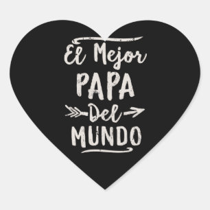 El Mejor Papa Del Mundo Dadの父の日 ハートシール