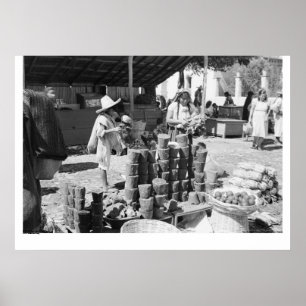El Mercado、San Cristobal de Las Casas ポスター