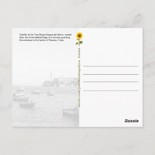 El Morro，ハバナ，キューバ – はがき (裏面)