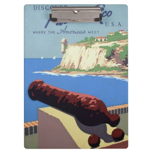 El Morro Fortress, Puerto Rico, Old San Juanを訪れる クリップボード (正面)