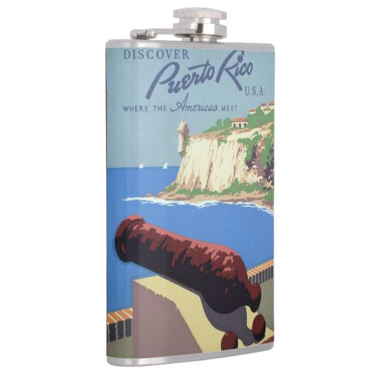 El Morro Fortress, Puerto Rico, Old San Juanを訪れる フラスク (右)