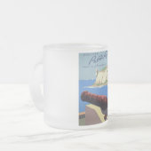 El Morro Fortress, Puerto Rico, Old San Juanを訪れる フロストグラスマグカップ (正面左)