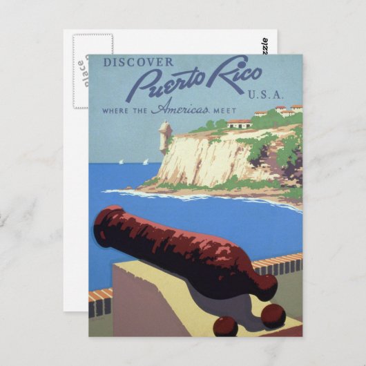 El Morro Fortress, Puerto Rico, Old San Juanを訪れる ポストカード (正面/裏面)