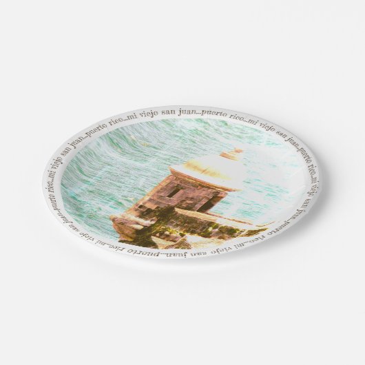 El Morro: Viejoテーマサンファン、プエルトリコパーティー ペーパープレート (アングル)