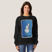 El Muneco De Nieve Mexican Slang Lottery Bingo Car スウェットシャツ (正面フル)