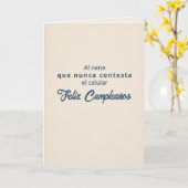El Nene Que No Contesta 誕生日 カード (黄色い花)