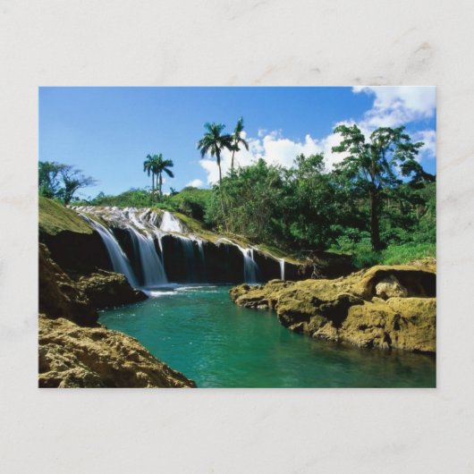 El Nicho滝、キューバ ポストカード (正面)