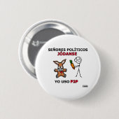 EL P2P y losのpolíticos… 缶バッジ (正面&裏面)