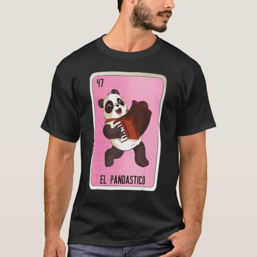 El Pandastico Mexican Slang Lottery Bingo Cards Tシャツ (正面)