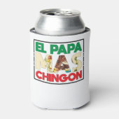 El Papa Mas Chingon Funny Spanish and Mexican Dad 缶クーラー (缶正面)