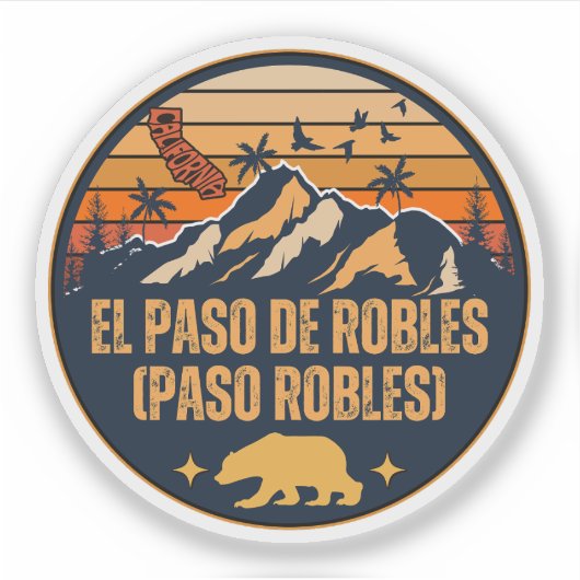 El Paso de Robles (Paso Robles)，カリフォルニア シール (正面)
