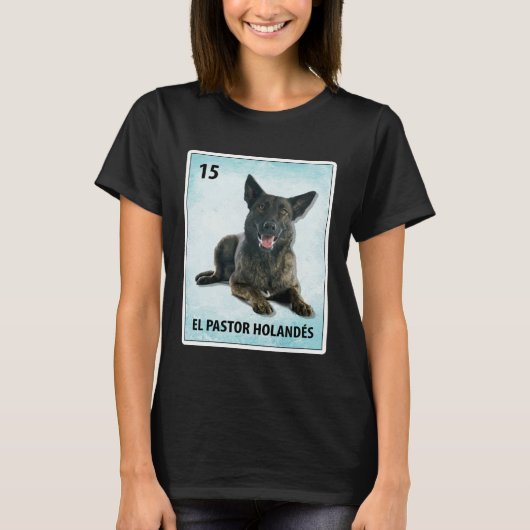 El Pastor Holandes Mexican Dutch Shepherd Cards Tシャツ (正面)