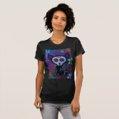 EL PERRITO CHIHUAHUA DIA DE LOS MUERTOS Tシャツ (正面フル)