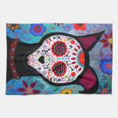 EL PERRO DOG DIA DE LOS MUERTOS キッチンタオル (横)