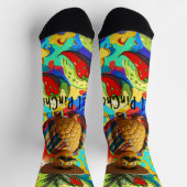 El PinChoクルーソックス – Pineapple Empire ソックス (上部)