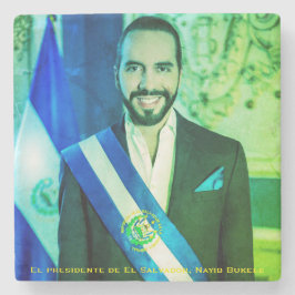 El presidente de El Salvador, Nayib Bukele ストーンコースター