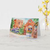 El Presiditoの1957年の挨拶状 カード (黄色い花)