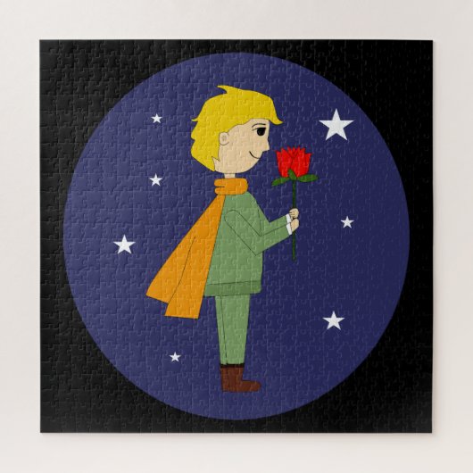 El principito admirando su rosa ジグソーパズル (縦)