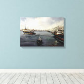 El puerto/O porto/The port キャンバスプリント (インサイチュ (ウッドフロア))