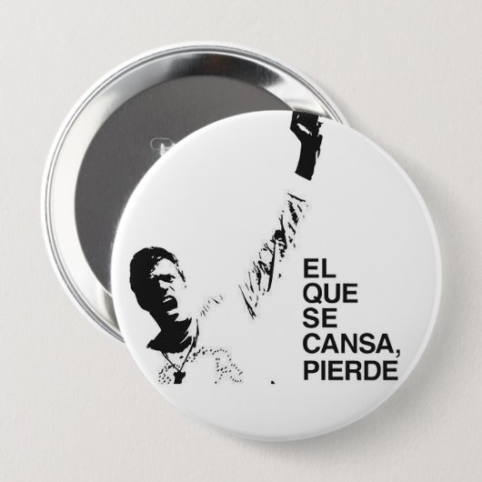 EL QUE SE CANSA PIERDE 缶バッジ (正面&裏面)