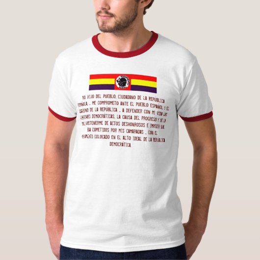El Quinto Regimientoスペインの内戦 Tシャツ (正面)