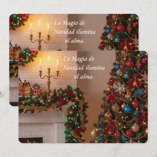 El Regalo Incomparable de la Navidad シーズンカード (正面/裏面)