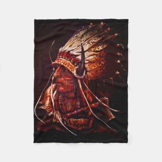 "El Reno Chief" Fleece Blanket フリースブランケット (正面)