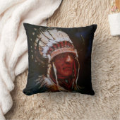 "El Reno Chief" Throw Pillow クッション (ブランケット)