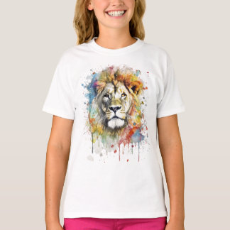 El rey del color - Un león majestuoso  Tシャツ