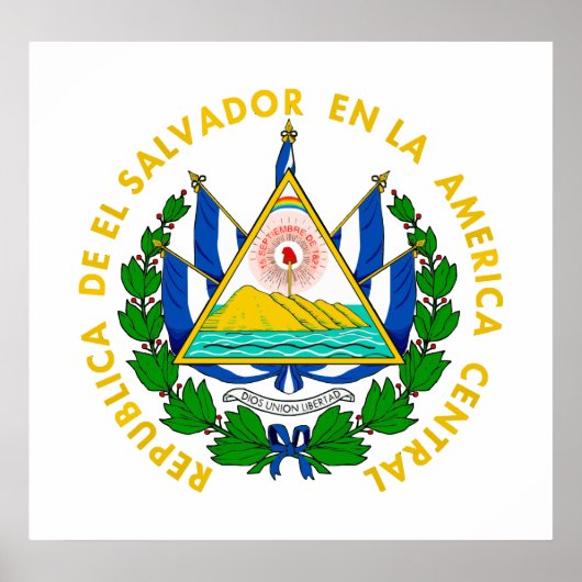 El Salvador COA ポスター (正面)
