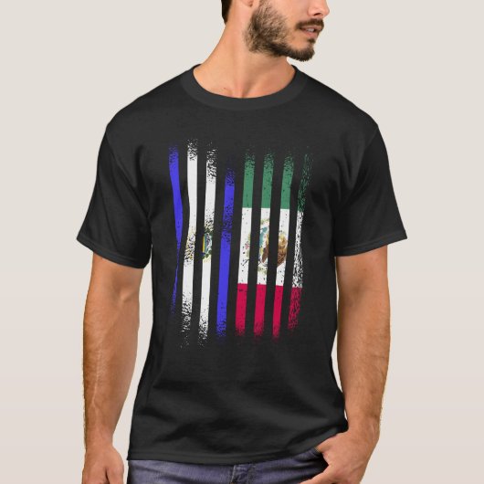 El Salvador Flag Mexico Grown Country Flags Stripe Tシャツ (正面)